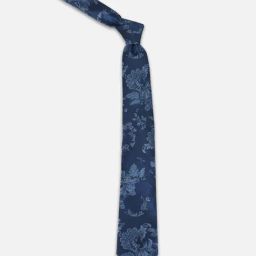 Van Heusen Navy Embroidered Casual Tie-picture-36