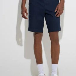 WES Casuals by Westside Navy Relaxed-Fit Mid-Rise Cotton-Blend Shorts-image-23