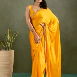 KAYOMMI Sequinned Pure Chiffon Ready to Wear Saree-picture-41