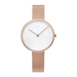 OBAKU V219LXVHMV Hassel Natur -Rose Analog Watch for Women-image-2