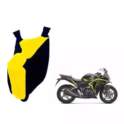 Auto Pearl Waterproof Two Wheeler Cover For Honda CBR 250R (Yellow & Blue)-image-77