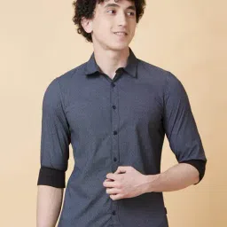 Being Human Black Slim Fit Printed Shirt-image-49