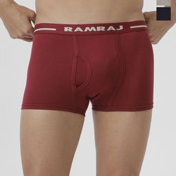 Ramraj Men Pack Of 3 Combed Cotton Trunks VINTRACK_NYGMCY-3P-image-17