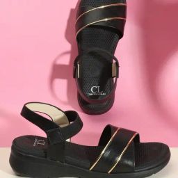 Carlton London Women's Black Sling Back Sandals-picture-21