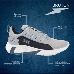Bruton Men Lightweight Mesh Running Shoes image 3