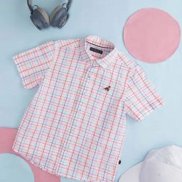 Pantaloons Junior White Cotton Chequered Shirt-picture-19