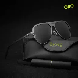 OKNO Glendale Black UV Protection Pilot Unisex Sunglasses-picture-16
