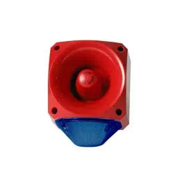 Klaxon PNC Series Blue Sounder Beacon, 10 - 60 V DC, IP66, Side Mount, 113dB at 1 Metre, PNC-0043-picture-1