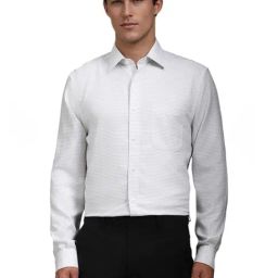 Louis Philippe white Checks Shirts-picture-19