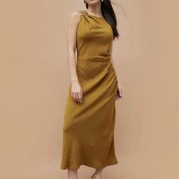 Code By Lifestyle Light Green Regular Fit Dress-picture-20