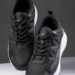 Asian Men's Black Running Shoes-28