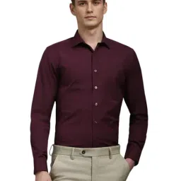 Louis Philippe Maroon Slim Fit Shirt-image-60