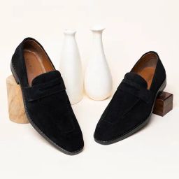 Louis Stitch Men's Jet Black Casual Loafers-picture-44