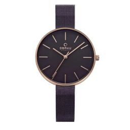 OBAKU V211LXVNMN Viol Walnut Analog Watch for Women-image-63
