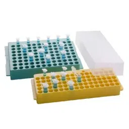 Abdos 1.5, 2.0 ml and 0.5 ml Capacity and 80 (16 x 5 Array) Place Reversible Rack With Cover, P20207 Assorted (Pack of 6)-18