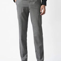 Van Heusen Grey Slim Fit Trousers-picture-4