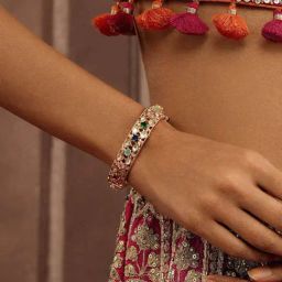 Curio Cottage Multicoloured Gilded Gems Bangle-image-55