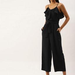 Berrylush Women Black Solid Basic Jumpsuit-picture-53