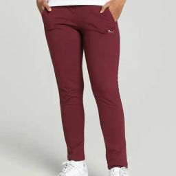 Puma Maroon Cotton Printed Sports Track Pants-picture-7
