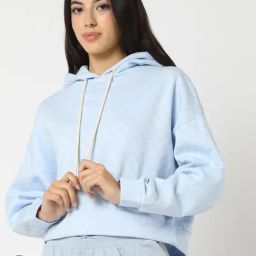 GAP Blue Blended Printed Long Sleeves Hoodie-image-64