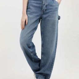 CALVIN KLEIN Blue Cotton High Rise Jeans-image-97