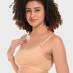 Boleem Pack Of 3 Full Coverage Non Padded Beginners Bra With All Day Comfort image 5