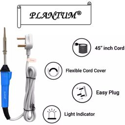 PLANTUM Beginner 6 In 1 Soldering Iron Kit 25 W Corded Flat Copper, Iron & Nickle Tip image 4