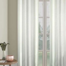 HOSTA HOMES White Polyester Door Blackout Curtain-33