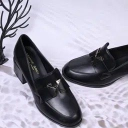 Ronnie Grey Women PU Loafers-image-78