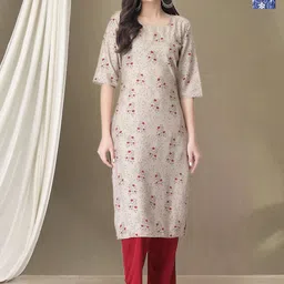Moda Rapido Women Ethnic Motifs Printed Regular Kurta with Trousers-56