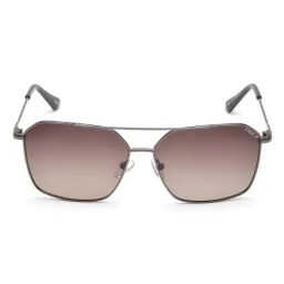 IDEE Brown Hexagon Sunglasses for Men-image-32