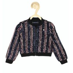 Allen Solly Junior Multicolor Embellished Full Sleeves Jacket-image-47