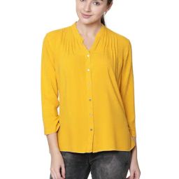 Identiti Yellow Regular Fit Shirt-image-96
