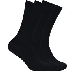 BALENZIA Black Socks - Pack of 3-image-5