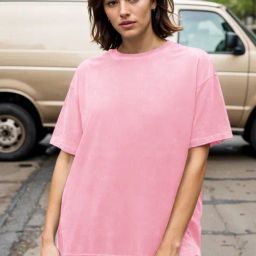 Bewakoof Bubblegum Pink Oversized Acid Wash T-shirt-picture-10