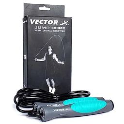 Vector X IR-97132 Skipping Rope (Grey) Size - 300cm-6