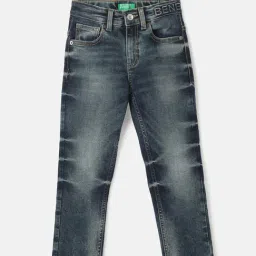 United Colors of Benetton Kids Blue Solid Jeans-image-39