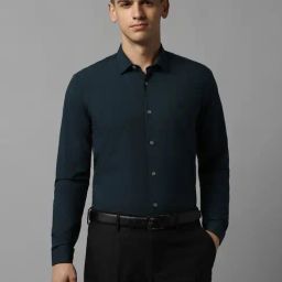 Allen Solly Green Slim Fit Shirt-image-34