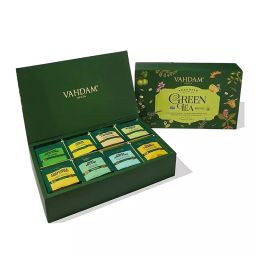 VAHDAM Green Tea Gift Set with 8 Assorted Teas Lemon Ginger,Chamomila,Moringa Tea) (10 x 8 Variant)-2