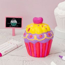 Yellow Bee Girls Colourme Ceramics DIY Colour & Display Model Cupcake-24