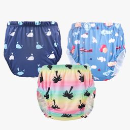 Chinmay Kids Baby Panty Boys and Girls Reusable Washable Printed Panty Pack of 3-14