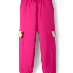 Pine Kids Cotton Knit Full Length Lounge Pant with Sequin Detailing - Dark Pink-picture-45