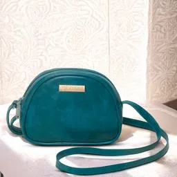 VISMIINTREND Women Crossbody Bag Stylish Travel Mini Sling Bag with Adjustable Strap Premium Quality Pu Leather Girls Shoulder Bag - Teal Blue-picture-36
