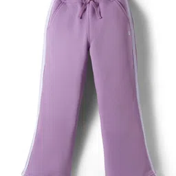 Femea Fleece Knit Side Taped Track Pants - Lavender-picture-21