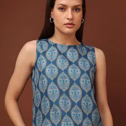 OBSHIVKA Women Floral Printed Cotton Crop Top-image-90