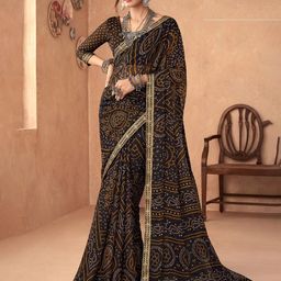 Reboot Fashions Bandhani Pure Chiffon Bandhani Saree-picture-34