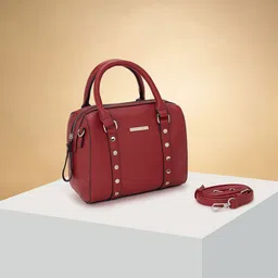 Forever Glam by Pantaloons Colourblocked PU Structured Handheld Bag-46