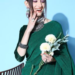 Mitera Green Saree-image-60