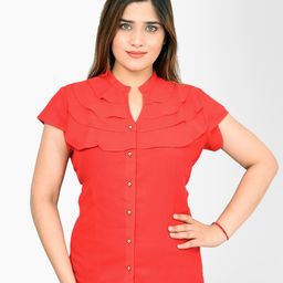 DELIS Women Ruffles Shirt Style Top-picture-20