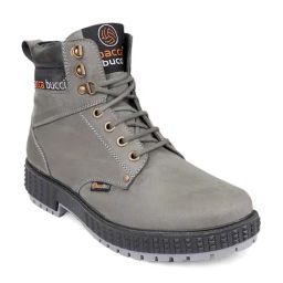 Bacca Bucci Grey Derby Boots-image-13